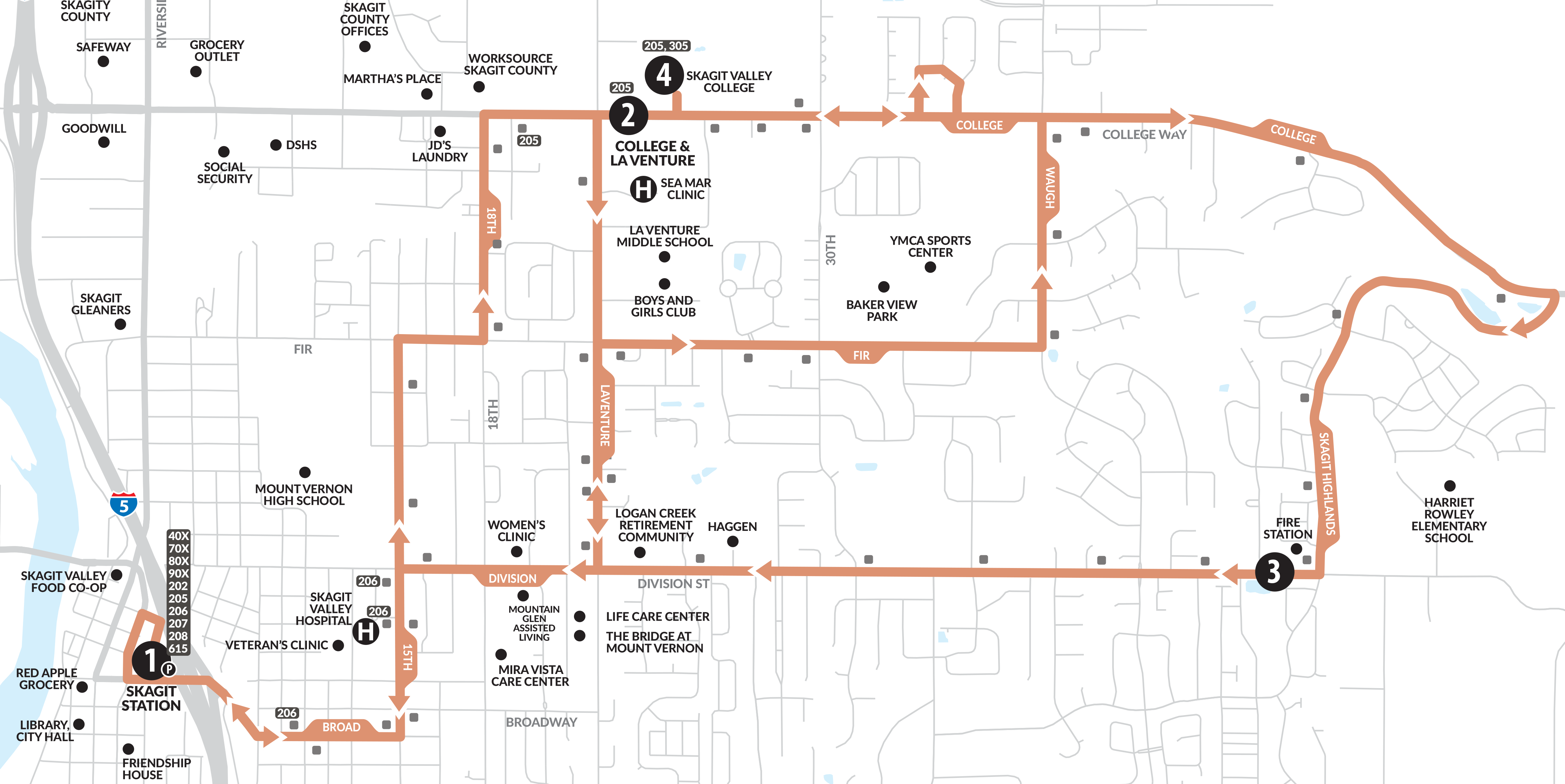 Public Transportation Skagit County, Bus Routes and Schedules